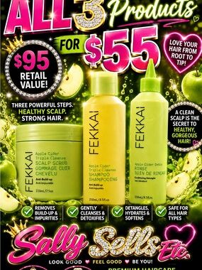 Fekkai Apple Cider Triple Cleanse Scalp Set - Yellow